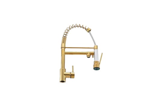 GRIFO DE COCINA MONOCOMANDO DORADO