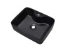 Thumbnail LAVABO CERÁMICA RECTANGULAR NEGRO 48X37X140