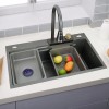 Thumbnail PILETA INOX 75X45CM + GRIFO MONOCOMANDO N0